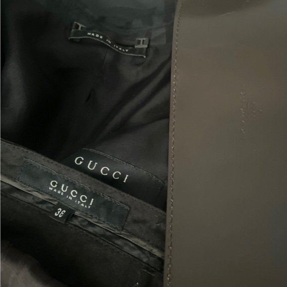 Gucci fall 2002 by Tom Ford 100% silk set with leather obi (belt) - Picture 2 of 3